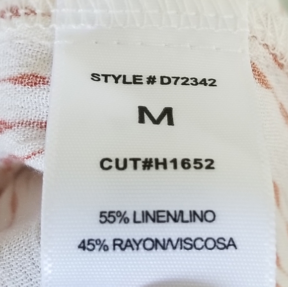 NWT! Böhme S/S Pattern Rust/Cream Knot Top Blouse - Picture 10 of 12